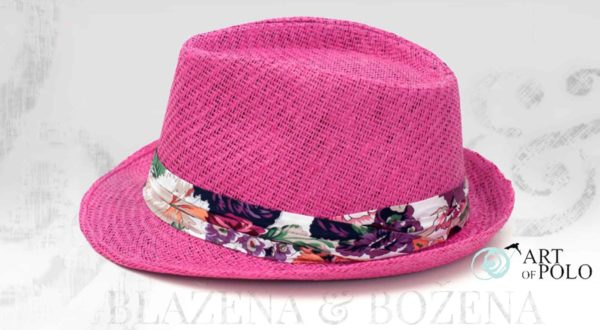 Růžový klobouk Pink Bloom