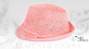 Letní růžový klobouk Easy